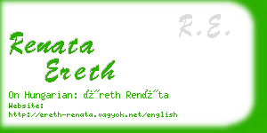 renata ereth business card